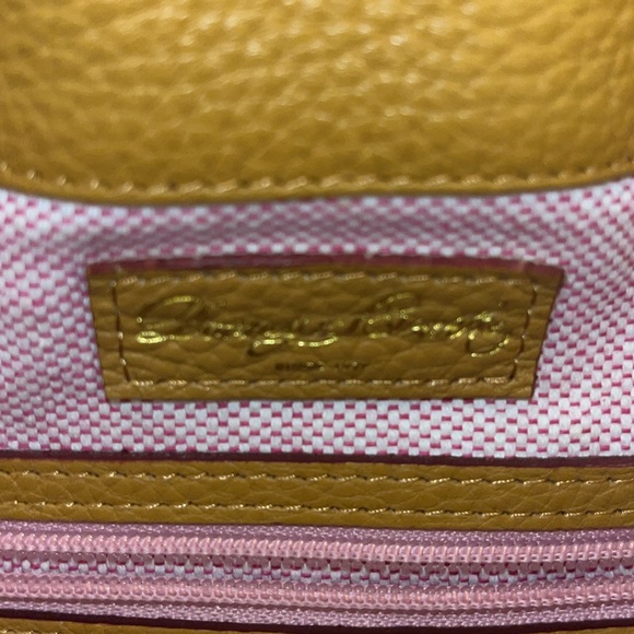 Dooney & Bourke Mustard Yellow Leather Shoulder Bag - Picture 9 of 11